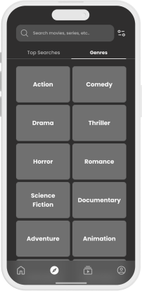 Discover Screen - Categories